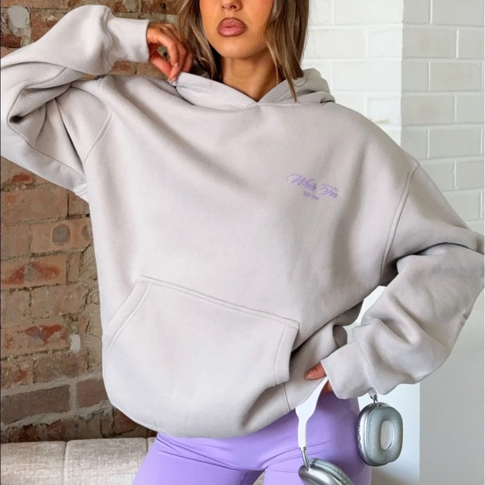 NWT White Fox Love You Regardless hoodie in Moon XXS/XS